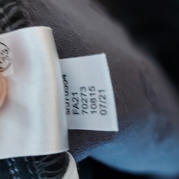 NWT Loft The Straight Crop Raw Hem Corduroy Pants Gray Size 28 - Picture 10 of 10